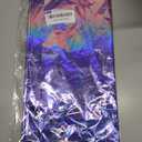3 Pack Ombre Iridescent Pink and Purple Plastic Tablecloths, Shiny Disposable Laser Rectangle Table Covers Holographic Foil Tablecloth Iridescent Party Decoration Birthday Bridal Wedding, 54x108 Inch