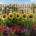 5pcs Sunflowers Yard Wind Spinners Outdoor Decoration Stakes Lawn Ornaments, Lawn Decorations Garden Stakes, Metal Outside Decorations for Metal Yard Art Flower Garden Decor, Sunflower Gift for Women