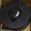 ALEVMOOM 2025 18" H Collapsible Stool with Cushion, Capacity 800lbs Portable Stools for Adults Heavy Duty, Adjustable Height Telescoping Folding Stool, for Outdoor Camping Travel Hiking Fishing (Black)