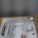 Brushed Nickel Chandelier, 6-Light Modern Farmhouse Chandeliers for Dining Room Lighting Fixtures Hanging, Industrial Metal Minimalist Chandelier for Kitchen Bedroom Foyer Entryway Hall