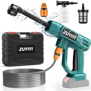 Cordless Pressure Washer for Makita 18V Battery, 970PSI Portable Power Cleaner, Handheld High-Pressure Car Washer Gun, 6-in-1 Nozzle for Washing Cars Fences Siding (Battery NOT Included), Blue