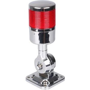 110V to 220V LED Stack Tower Lights, Industrial Warning Lights, Andon Lights, Column Signal Tower Indicator Lamp Beacon, Continuous/Flashing Light Switchable, 1 Layer (Without Buzzer) (Red)