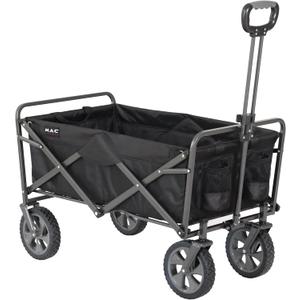 Mac Sports Collapsible Folding Outdoor Utility Wagon, Black