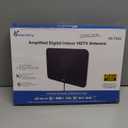 TV Antenna Indoor, Digital Amplified Indoor HDTV Antenna, 1080p VHF UHF Television Local Channels Detachable Signal Amplifier and 16.5ft Long Coax Cable (White)