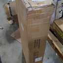 Vanity Desk with Sliding Mirror & LED Lights, Smart Makeup Table with Charging Station, Hairdryer Holder, 7 Shelves, 3 Drawers, 2 Cabinets, Vanity with Extra Hidden Stroage for Bedroom,White