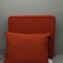 sumsun Outdoor Seat Cushion Set 24 x 24 x 4 Inch with Back Pillow 24 x 20 in, Red
