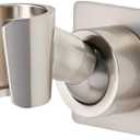 Shower Head Holder All Metal Handheld Shower Wand Bracket Adhesive Shower Wall Mount Holder Brass Shower Spray Holder Brushed Nickel, Drill Free Glue Installation Brushed Nickel