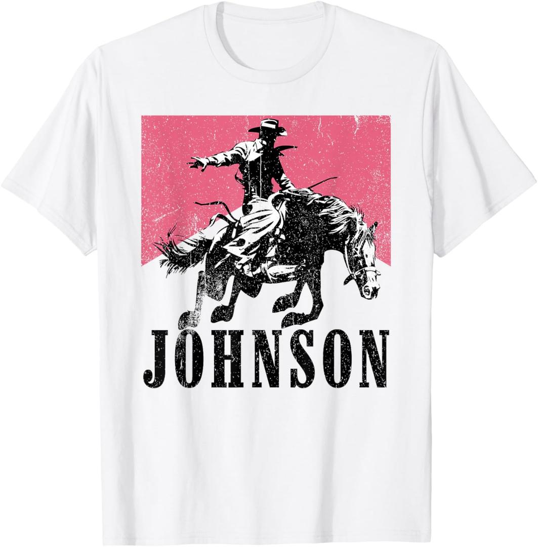 Vintage Johnson Name Personalized for Men Women Kids T-Shirt, Small