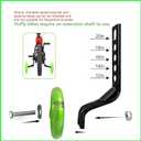 Training Wheels for Bicycle,Flash Mute Wheel Compatible for Bikes of 12-20 Inch 1 Pair