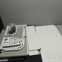 Adjustable Height Mobile Computer Desk for Small Space Rolling Writing with Wheels Corner Home Office Study Portable Bedrooms Work Desk Standing Table Sizes 31.5X15.7 Inches White