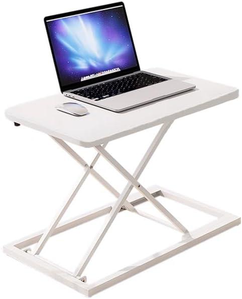 24 inch Worker Standing Desk Converter,Adjustable Sit Stand Up Desk Riser,Sit to Stand up Desk Riser Computer Workstation,Desktop Workstation Riser for Home Office Computer Laptop - White