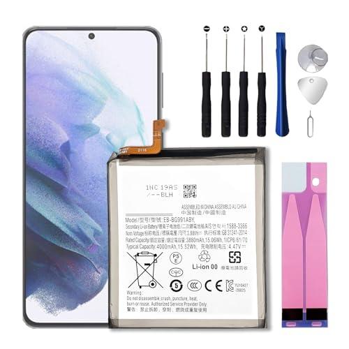TGXJI Replacement Battery for Galaxy S21,[2025 New Upgrade] 4000mAh EB-BG991ABY Replacement Battery,Includes Repair Kit Tools