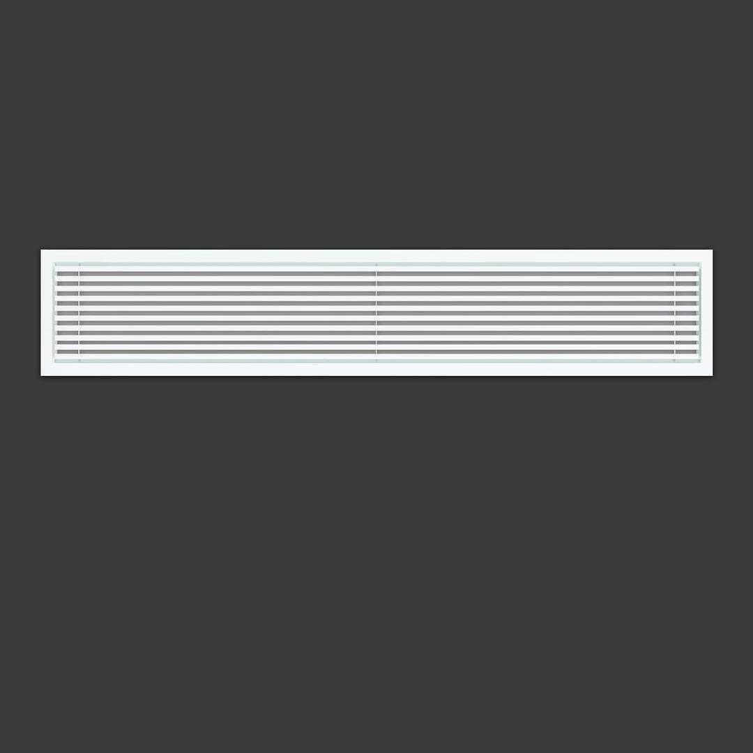 Linear Bar Air Grille 32" X 6", Aluminum Air Supply/Return Grilles,Easy Air Flow,Removable Grille/Door-HVAC Air Vent Cover,White[Outer Dimensions: 32.8"w X 6.8"h]