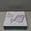 Big Button Phone for Seniors, Corded Landline Telephone with Handsfree Function and 9 Groups of Memory, One-Touch Dialling,Suitable People with Vision Disorders/Hearing Damage (EX-LD-858HF)