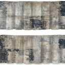 Abstract Gray Textured Valance, Modern Unisex Art, for Window décor, Farmhouse Style Rod Pocket Valance, Suitable for Bathroom, Bedroom, Living Room, 54 x 18 inches.