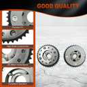 VVT Camshaft Sprocket Gears Intake & Exhaust - Compatible with BMW X3 X4 Z4 520 528 328 428i N20 N26 - OE 11367583818 11367583819