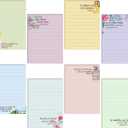 8 Pack Christian Sticky Notes Samll Scripture Inspirational Memo Pads Floral Design Adhesive Religious Bible Verse Quotes Notepads for Writing Diary Lists Schedules, 4 x 5. 5 Inch(Fresh Style)