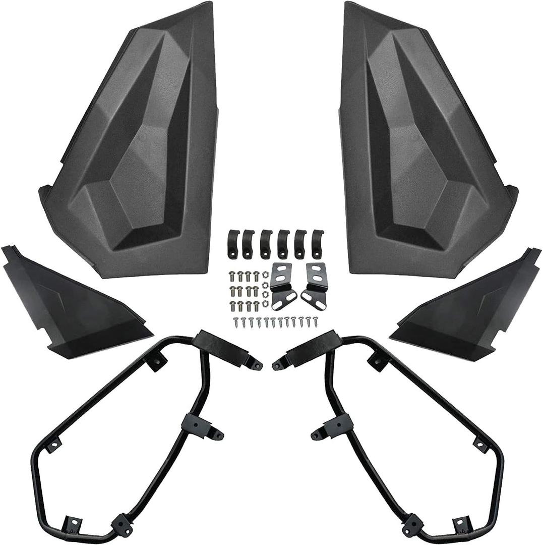 2879509 Lower Half Door Inserts Panels Replacement for 2014-2020 Polaris RZR XP 900 1000 Turbo S EPS 60 Inch Models 2 Door Durable OE Style Frame Works Black