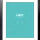 LaVie Home 20x24 Picture Frame Black Poster Frame,Display Pictures 16x20 with Mat or 20x24 Without Mat, Stable and Sturdy Frame and Polished Plexiglass, Horizontal and Vertical Format of The Walls