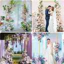 Asee'm 6.6FTx4FT Gold Wedding Arch Backdrop Stand Square Metal Rectangular Arch Frame for Ceremony Party Birthday Bridal Baby Shower Anniversary Arbor Balloon Decoration