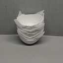 19 Ounces Ceramic Serving Bowls, Sturdy Porcelain White Oval Salad Bowls, Stackable Food Server Fruit Display Dishes for Party Dinner, Microwave and Dishwasher Safe, Set of 6 (6.5 inch)