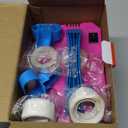 Balloon Pump Electric Party Decorations - Electric Balloon Pump for Balloon Arch Kit, Portable Dual Nozzle Balloon Inflator (Rose Red)