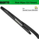 Rear Windshield Wiper Arm Blade Set Replacement for Hyundai Tucson 2016-2021, MAQUYYO Rear Windshield Wiper Blade Arm Kit Replace 98815-2J000