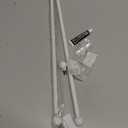 ARNORX Cafe Curtain Rods for French Door - 2 Pack, Adjustable 16-28 Inch, 3/8" Diameter, White Screw Mount Recommended for Daily-Use Doors, Adhesive for Lightweight Curtains & Low-Traffic Doors