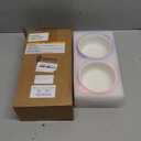 Domensi 2 Sets Kids Porcelain Bowls with Removable Silicone Sleeve 2-in-1 Porcelain Toddler Bowls Microwave Dishwasher Safe Cereal Snack Soup Dishes for Baby Children Feeding Supplies (Pink, Purple)