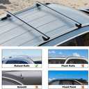COWVIE 53 Inch Aluminum Roof Rack Cross Bars for Raised Side Rails, Adjustable Cargo Bars, Hold 165 LBS, Silver