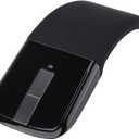 ASHATA 2.4G Mouse 1600DPI Ergonomic Foldable Optical Touch Mouse with USB Receiver Suitable for PC Laptop for Notebook