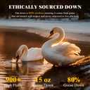 LIANLAM Luxury Goose Feather Down Pillow - 13(1 Pack,Standard(20"x26"))