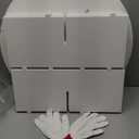 SpaceAid 7 Tier Rotating Shoe Rack Tower, Spinning Shoe Display Lazy Susan, Revolving 360 Shoe Rack Storage Round Carousel, Vertical Handbag Rotate Shoes Closet Organization (7-Tier White)