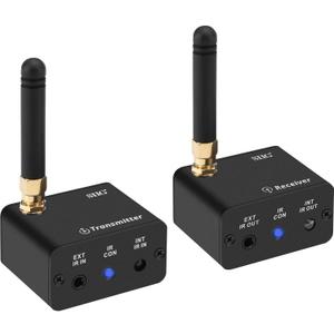 SIIG Pro Wireless IR Remote Control Extender Kit, Infrared Repeater Signal Booster, IR 20 to 60 KHz - USB Powered Transmitter and Receiver with Pairing Button - 656FT (200m) CE-RC0111-S1