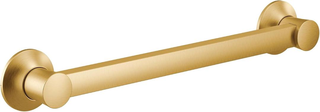 Moen YG0324BG Flara 24-Inch Designer Grab Bar, Brushed Gold