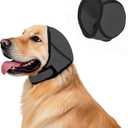 Dog Ear Muffs Noise Protection, Water-Resistant, No-Shake Ear Muffs for Grooming, Bathing, Swimming & Noise Relief (Small, Grey)