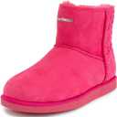 JUICY COUTURE Women's Slip On Winter Snow Boots Warm & Insulated Fur Lining Comfortable Fashion Booties-Kave-Pink-7