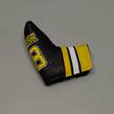 Golf Headcovers Happy Gilmore Golf Club Head Covers Advanced Embroidery Premium Leather Driver Headcover Fairway Wood Covers Hybrid Head Covers, Golf Mallet Blade Putter Cover