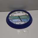 Large Outdoor Clock Waterproof with Thermometer Vintage Rustic Coastal Clock for Pool Garden Patio (16 Inch)