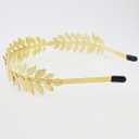 Roman Goddess Dainty Bridal Wedding Leaves Headband Hair Crown - Fashion Vintage Laurel Leaf Branch Hair Band Hair Accessories for Women (Gold)