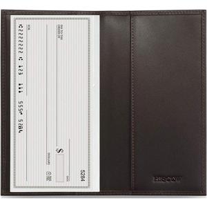 HISCOW Minimalist Checkbook Cover - Full Grain Leather