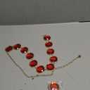 VONMELLI Halloween Cosplay Waist Belt for Women Adjustable Stone Chain Red Gems Belt for Halloween Costumes