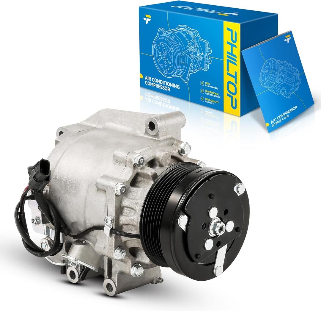 PHILTOP 98555 471-7054 Air Conditioning AC Compressor for Civic 2006 2007 2008 2009 2010 2011 1.8L