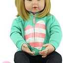 Realistic Reborn Toddler Dolls 24 Inch Girl Doll Blond Hair Look Real