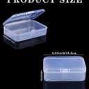 Clear Plastic Playing Card Boxes Snaps Closed Poker Gaming Playing Card Deck Cases Holder Plastic Storage Box Clear Trading Card Box Card Storage Organizer for Bank Business Card (10Pcs)