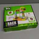 Aotonow 69PCS Electric Magnetic Train Track Sets – DIY Race Car Track Building Kits with Train and Traffic Signs, 3D STEM Toy for Toddlers and Kids, Boys and Girls Ages 3-8, Birthday Gift (Medium)