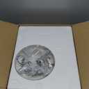 ZMISHIBO Ceiling Fans with Lights and Remote, 19.7'' Low Profile Ceiling Fan, 3000-6000K Dimmable Modern Flush Mount LED Fan Light, 6 Wind Speeds, White Fandelier Ceiling Fans for Bedroom