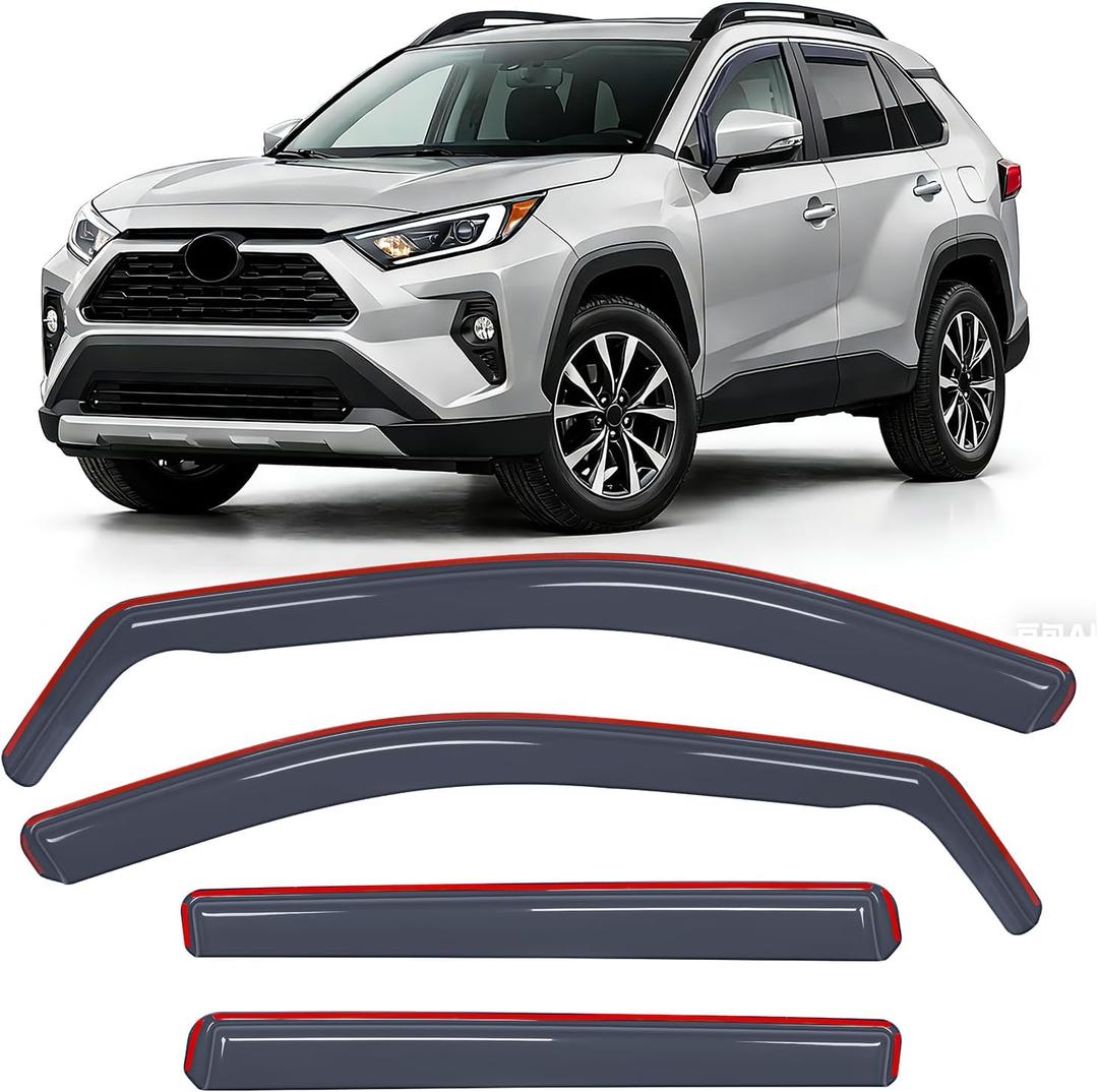 Nilight in-Channel Rain Guards for Toyota RAV4 2019-2025, 4PCS