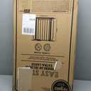 Regalo Safety 29-49" Easy Step Extra Wide Baby Gate for Doorways & Bottom of Stairs, Pressure Mounted Safety Gate with Door for Babies, Toddlers & Pets, Platinum