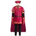 Xpsivponi Adult/Kids Lord Costume Role Red Cloak Red Cap Outfit Halloween Cosplay Costume (Size XL)